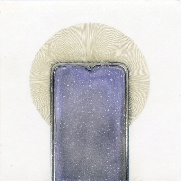"Icon", etching, aquatint, 10x10 cm, 2024