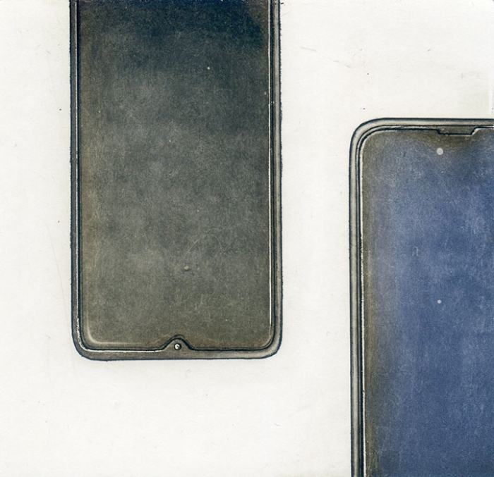 "Relationship4", etching, aquatint, 10x10 cm, 2024